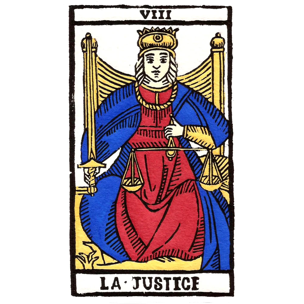 Carte de Tarot - La Justice